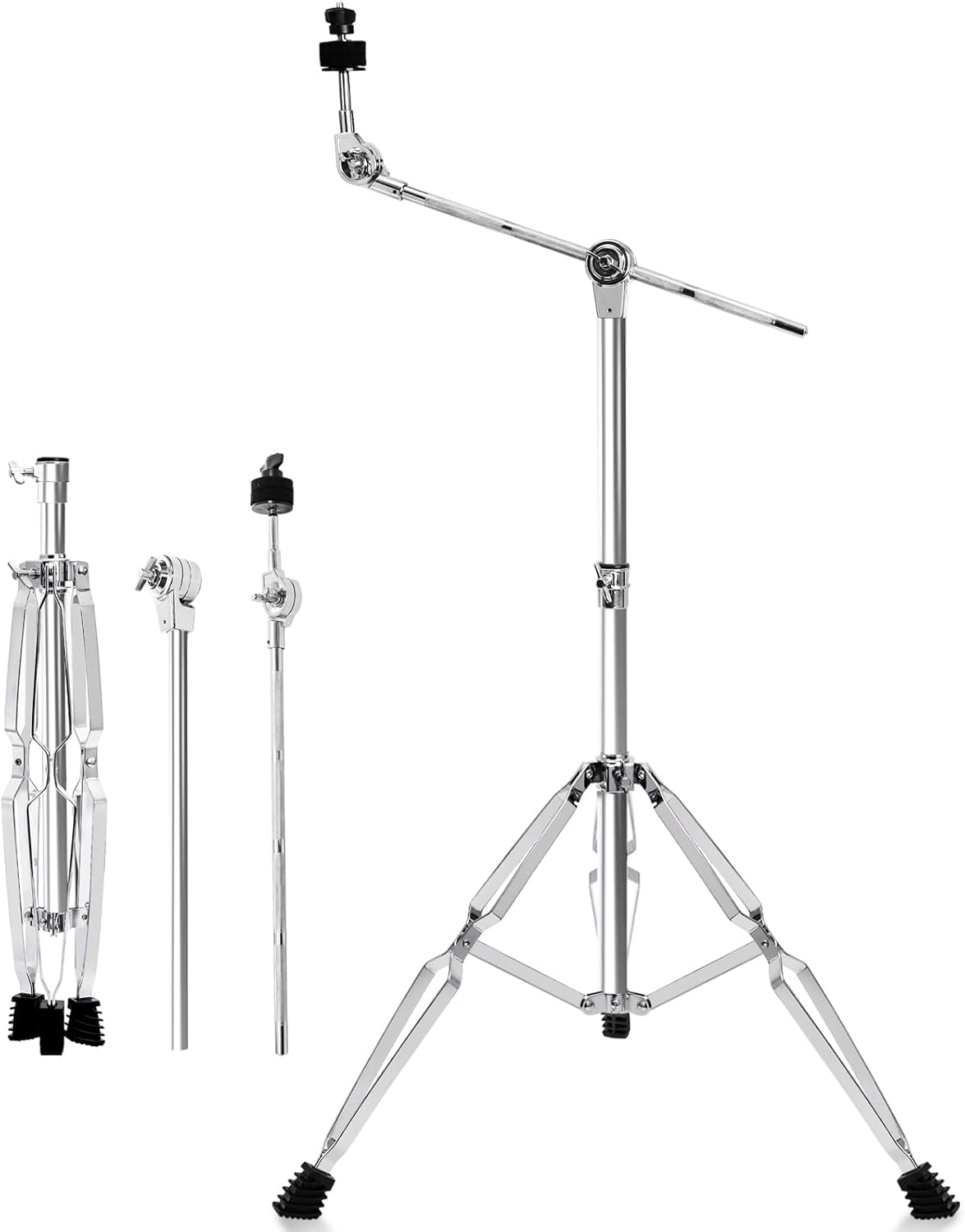 Youeon Adjustable Height Cymbal Boom Stand for Drummers