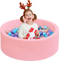 Baby Ball Pit for Toddlers - Soft Foam Round Ball Pool for Kids