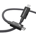 Thunderbolt 4 Cable 240W 10ft Braided - Fast 40Gbps Data & 8K Video