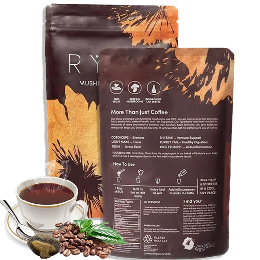 Organic Mushroom Coffee Booster - Energize! 30 Servings