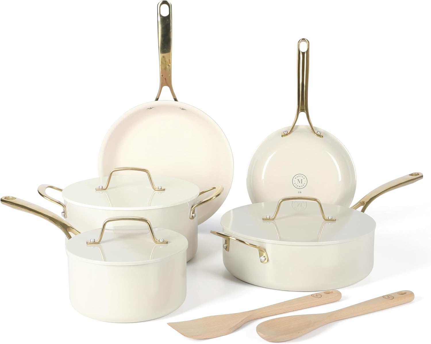 Martha Stewart Galway Premium Nonstick Cookware Set for Every Kitchen