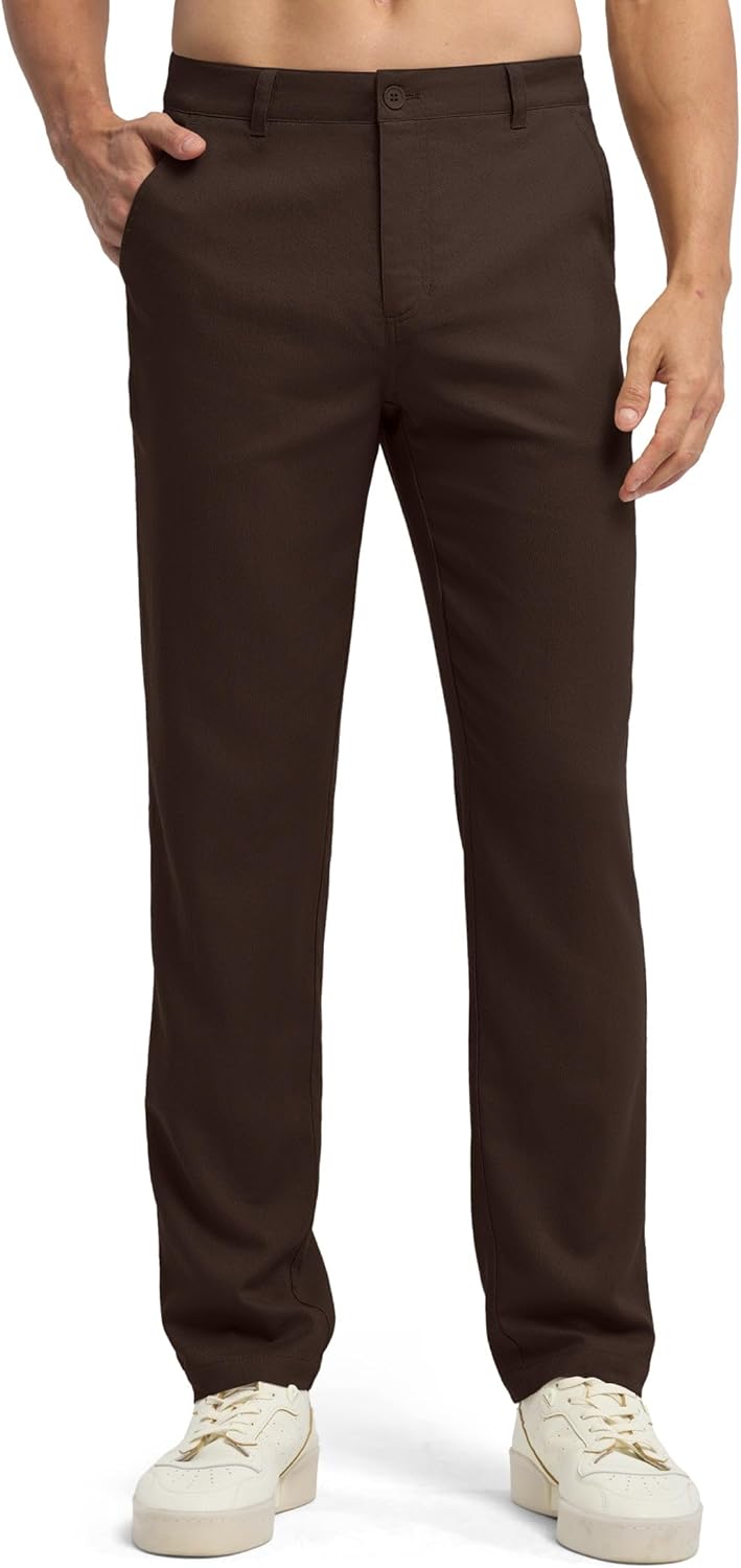 Willit Men's Linen Pants Lightweight Casual Summer Trousers
