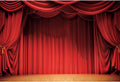 Red Curtain Backdrops 10x8ft Stage Drapes - Vivid Vinyl