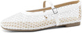 Mesh Mary Jane Ballet Flats for Women Comfortable Square Toe