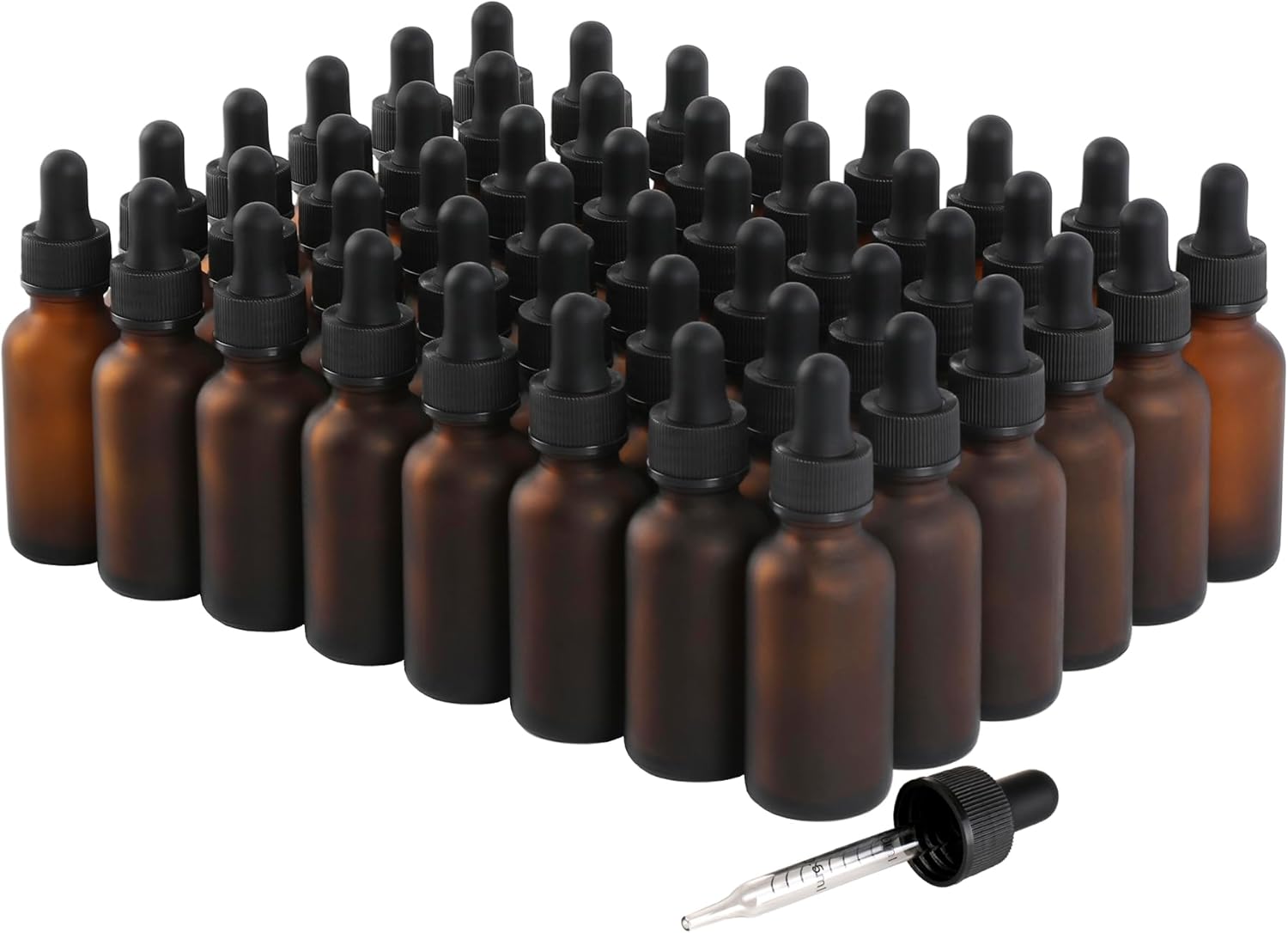 48 Pack 1oz Glass Dropper Bottles for Essential Oils and More