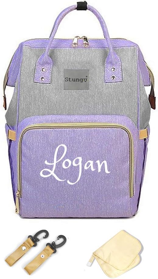 Personalized Large Diaper Bag Knapsack for New Moms & Babies