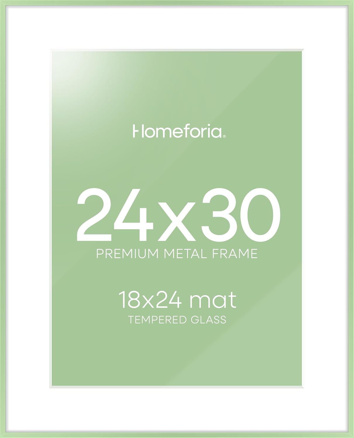 Sage Green 24x30 Picture Frame with Mat for Stunning Art Display
