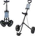 Golf Push Cart Series 2-Wheel, 3-Wheel & 360 Swivel Front Wheel - Easy