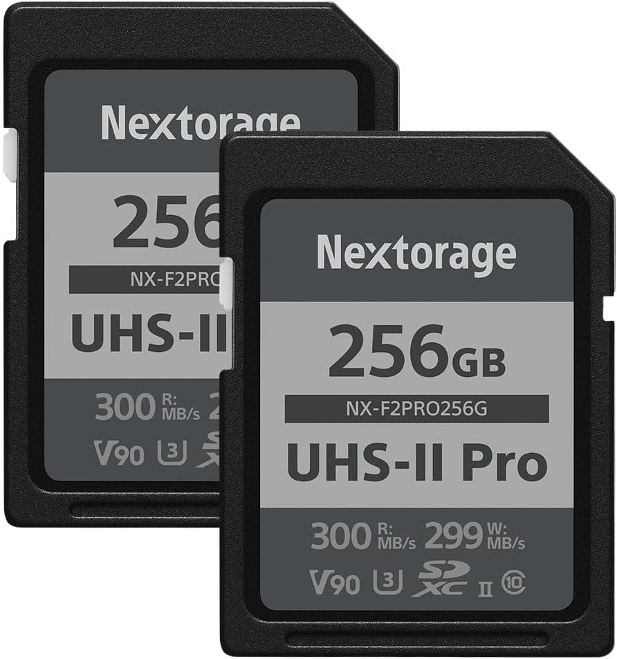 Nextorage 256GB SDXC UHS-II V90 Card for 4K and 8K Recording