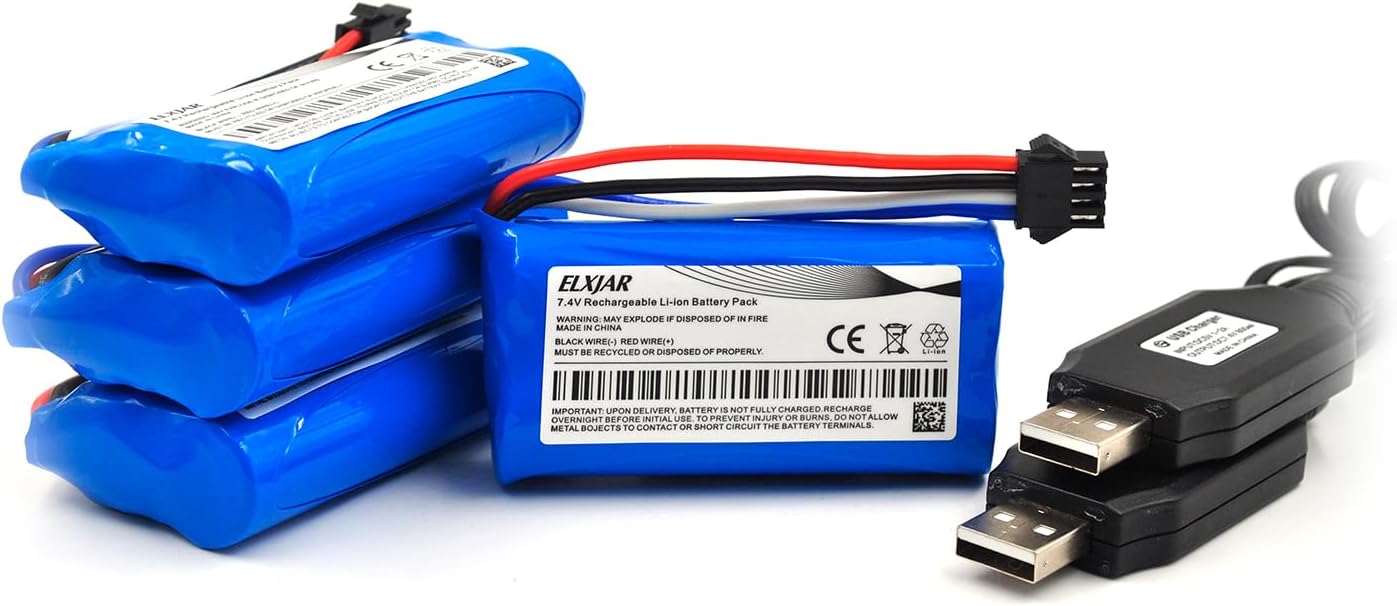 7.4V 1500mAh Li-ion Battery for Huanqi 961 962 RC Boats