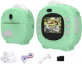 Kids Instant Print Camera Green - HD 1080P Kids Camera with Printer