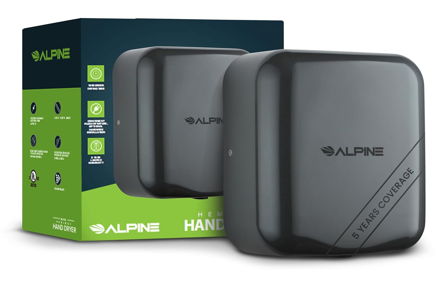 Alpine Automatic Hand Dryers for High-Speed Bathroom Use