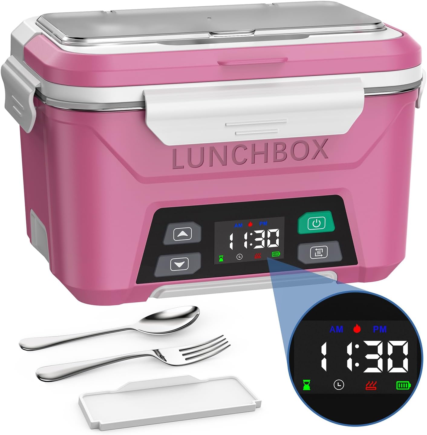Cordless Electric Lunch Box for Adults - Portable Food Warmer