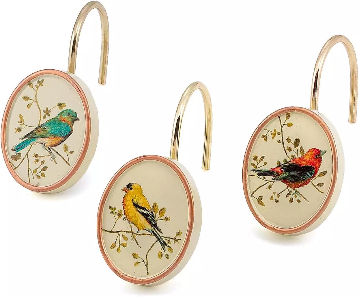 Nature-Inspired Shower Hooks Set
