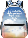 Jesus Bible Backpack Laptop Bag - Compact 15 in Carry Backpack
