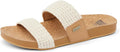 Cushion Vista Women's Vegan Leather Slide Sandal - Soft Cushion