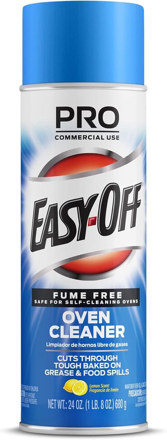 Easy Off Fume-Free Oven Cleaner, Lemon Scent, 24oz - No Harsh Fumes!