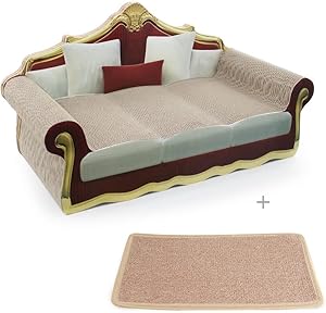SONGWAY Cat Scratcher Couch Bed - Luxury Cat Lounge for Cats