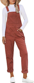 Corduroy Overalls for Women Adjustable Strap Bib Jumpsuit - 90s Style