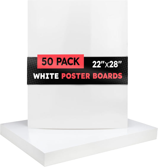 Hygloss Large Poster Board 22x28 - Perfect for Projects & Crafts
