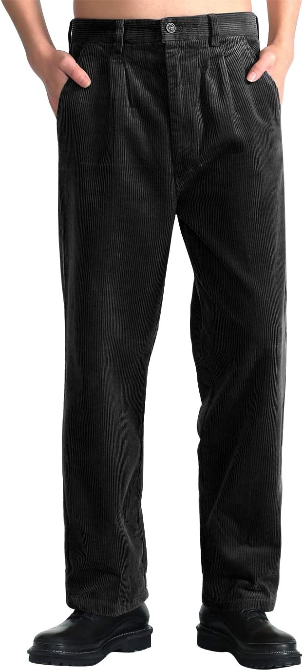 IDEALSANXUN Mens Corduroy Pants for Stylish Casual Wear