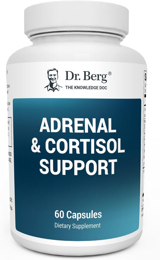 Dr. Berg Adrenal & Cortisol Capsules for Stress Support