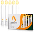 SafeFlame LED Candlesticks 6in (25-Pack) - Flicker for Services