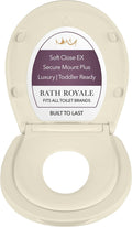 Potty Training Seat Soft Close Round Almond/Bone - Adult/Child Combo