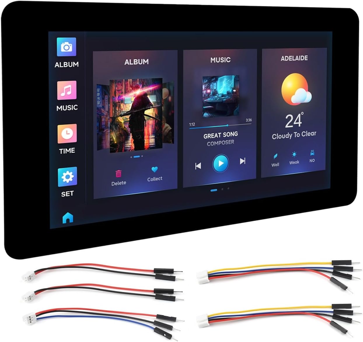 Waveshare ESP32-S3 7inch Touch Screen Development Board Review