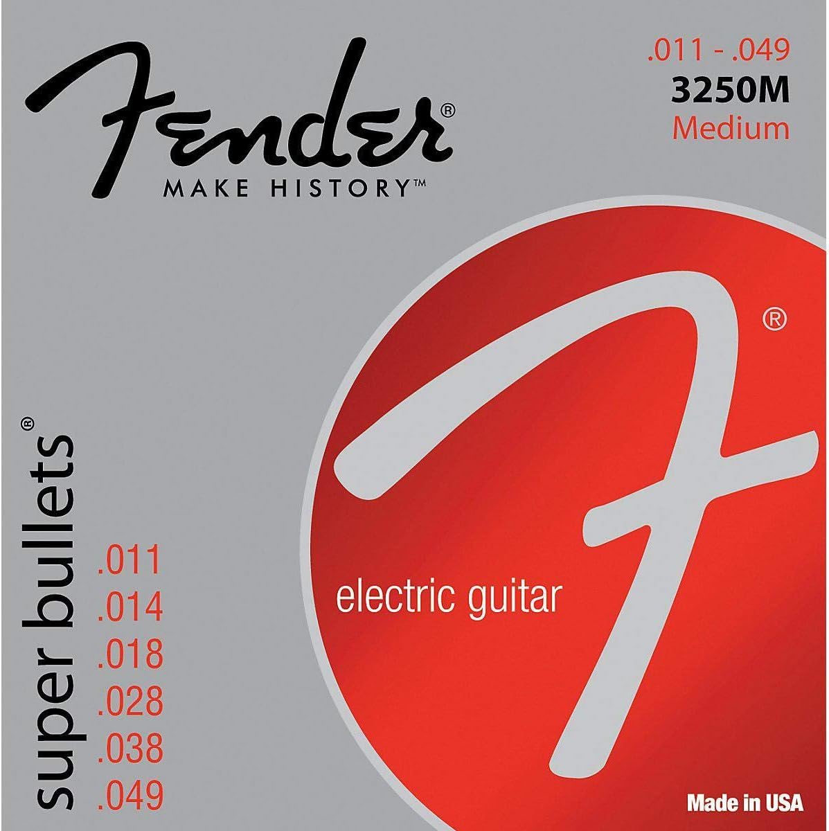 Fender Super 3250 Bullet Guitar Strings - Enhanced Tone!