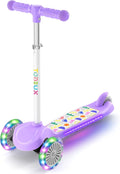 Kids Scooter for Ages 3-5 with Light-Up Deck and Adjustable Height