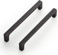 Ravinte Solid 5 in Kitchen Square Cabinet Handles - Oil-Rubbed Bronze