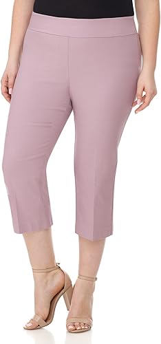Rekucci Curvy Woman Plus Size Classic Capri for Comfort