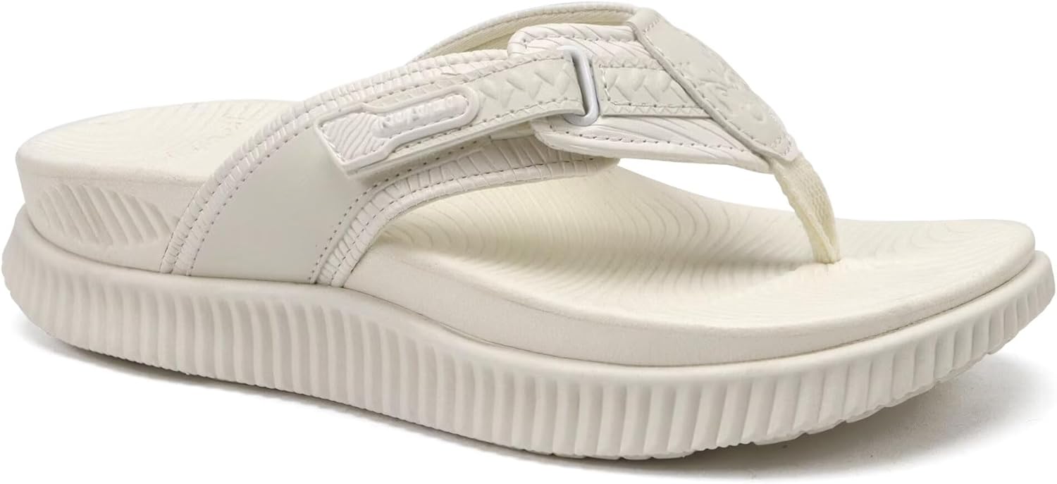 KuaiLu Womens Orthotic Cushion Flip Flops for Summer Comfort