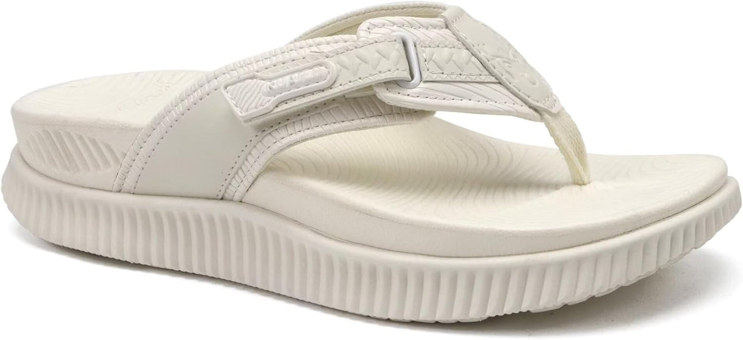 KuaiLu Womens Orthotic Cushion Flip Flops for Summer Comfort