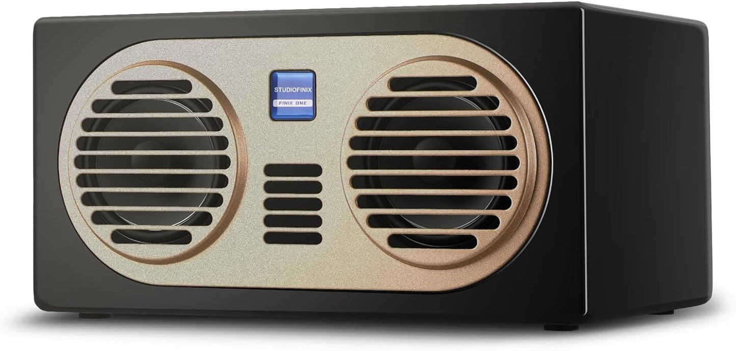 100W Retro Bluetooth Bookshelf Speakers