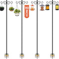 Double Shepherds Hooks for Outdoor 90 in 4 Pack - Heavy Duty Double