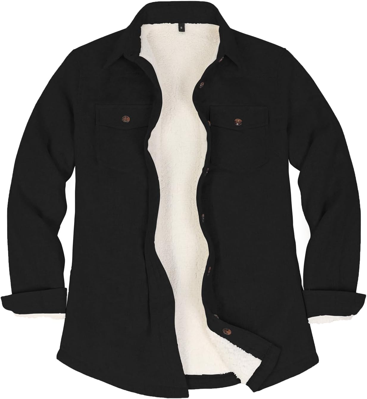 ThCreasa Womens Sherpa Lined Flannel Jacket for Cozy Comfort