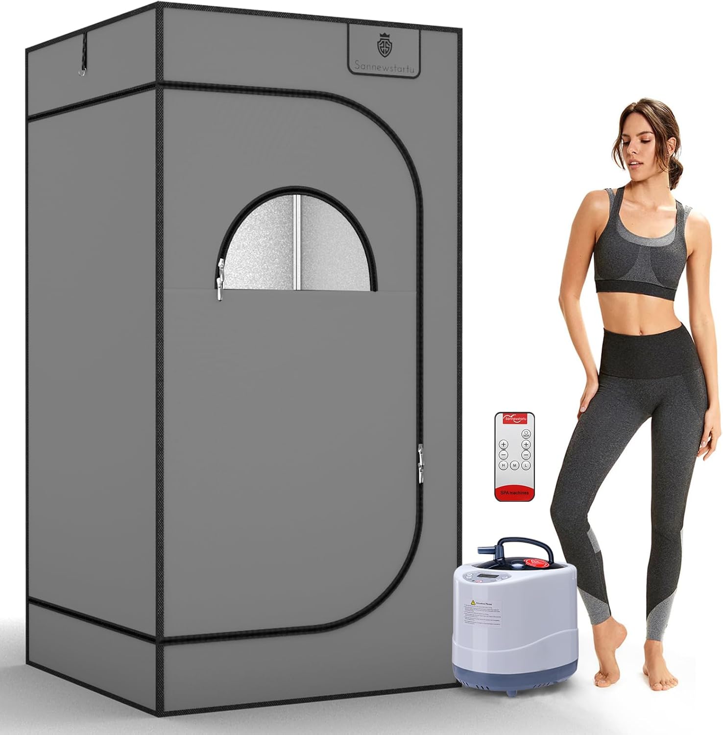 Portable Steam Sauna for Home Use with Remote Control Features