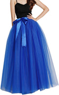 Womens Long Tulle Tutu Skirt PC05 - 5-Layer Puff Evening Skirt