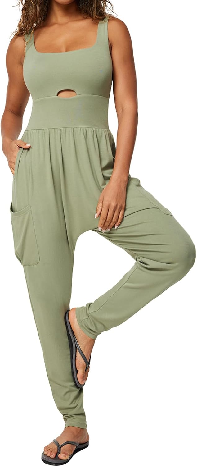 Casei Jumpsuits for Women: Casual Summer Rompers with Pockets