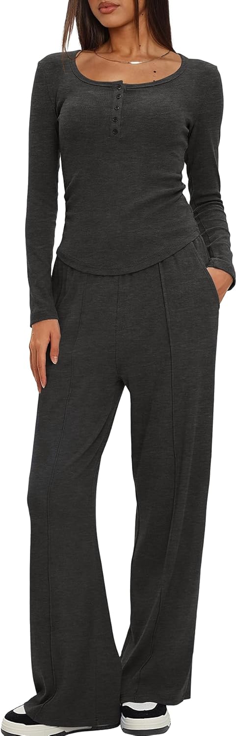 Darong Womens 2 Piece Matching Lounge Sets for Travel Comfort