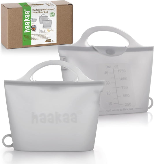 Haakaa Silicone Microwave Sterilizer Bags for Baby Bottles