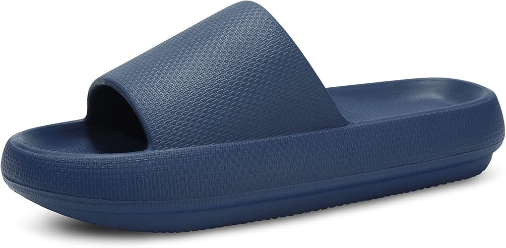 welltree Slides for Women Men - Soft Thick Sole Non-Slip Sandals