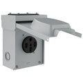 NEMA 14-50R Outdoor RV Power Outlet Box - Lockable Weatherproof