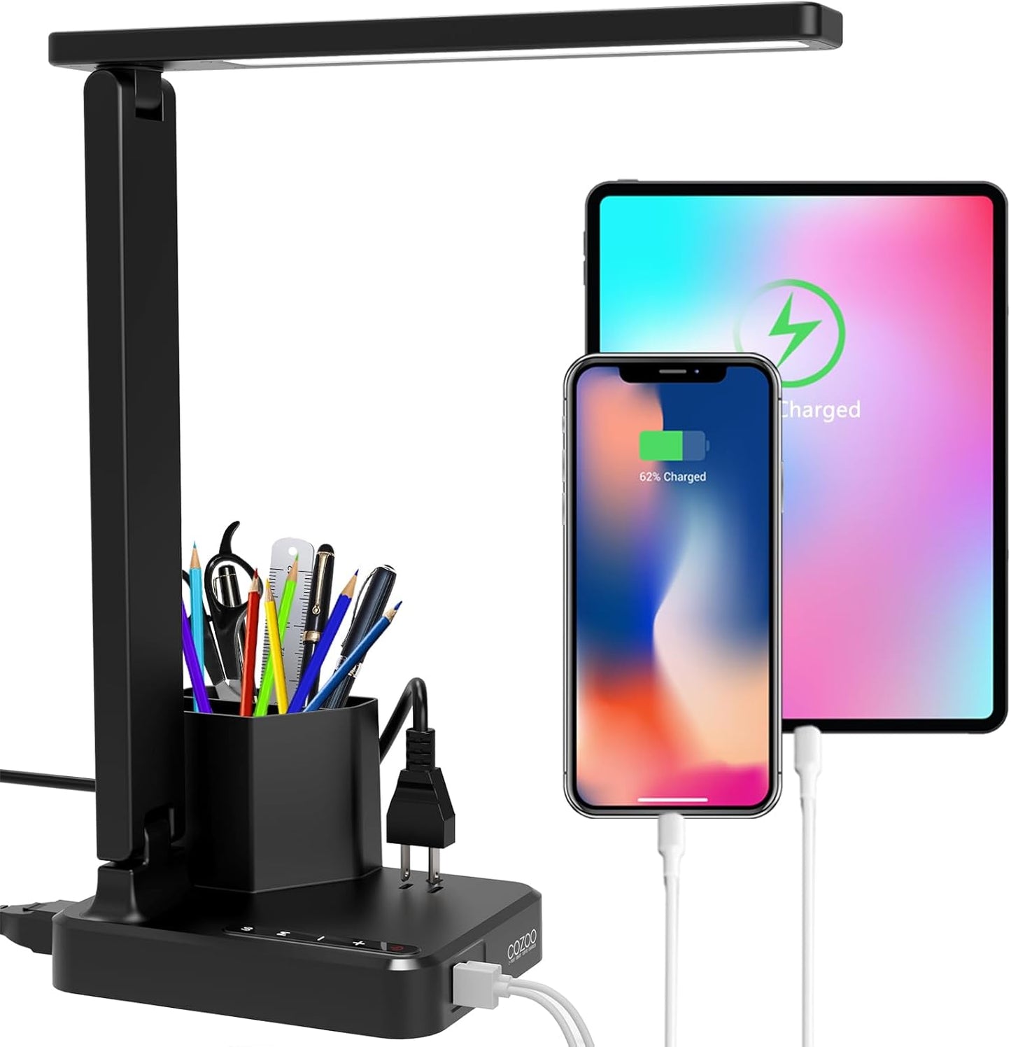 COZOO LED Desk Lamp with Charging Ports