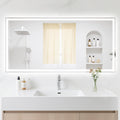 24x48 LED Bathroom Mirror with Lights - Backlit + Front Lit Vanity