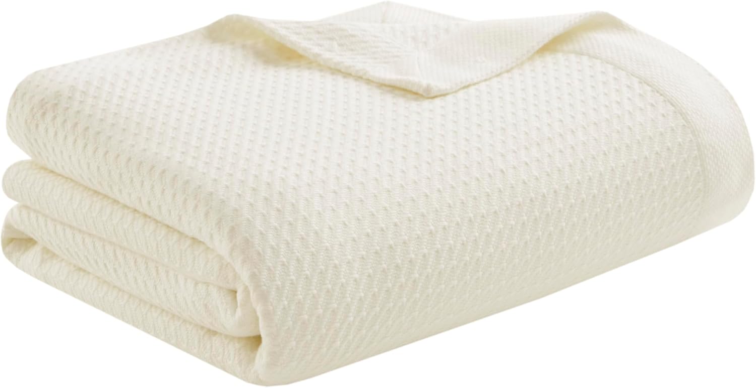 Madison Park 100% Egyptian Cotton Lightweight Summer Blanket