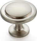 Kitchen Cabinet Knobs 1-1/4 in Brushed Nickel Pack of 50 - Durable