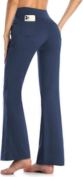 Buttery Soft Women's Bootcut Yoga Pants with 4 Pockets - Tummy Control